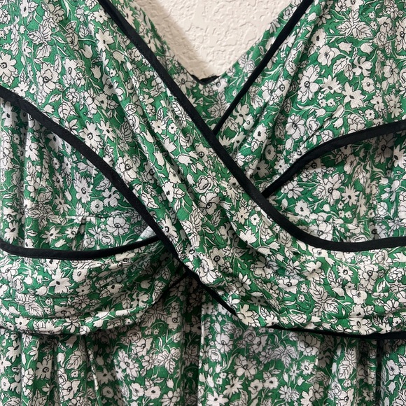 *Jessica Simpson Dress Green Floral Size 10 Sundress - Picture 3 of 9